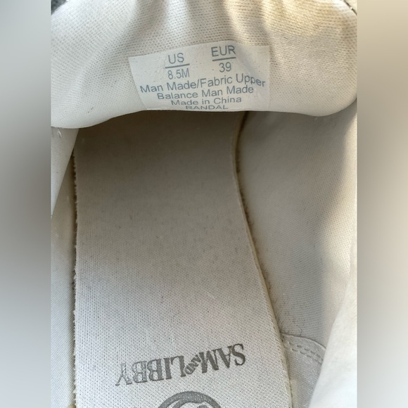 Sam & Libby Metallic Silver and White Casual Shoes - Picture 5 of 5